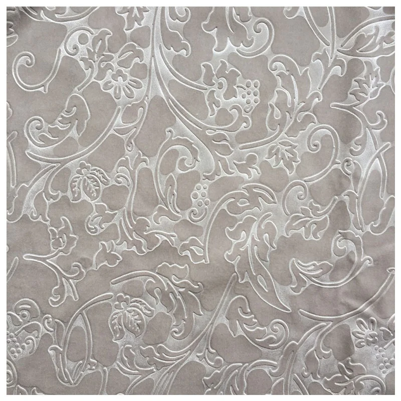 Custom Luxury 3d Embossed Home Decor Italy Curtain Antique Sofa Velveteen  White Upholstery Velvet Fabric for Sofa Cover