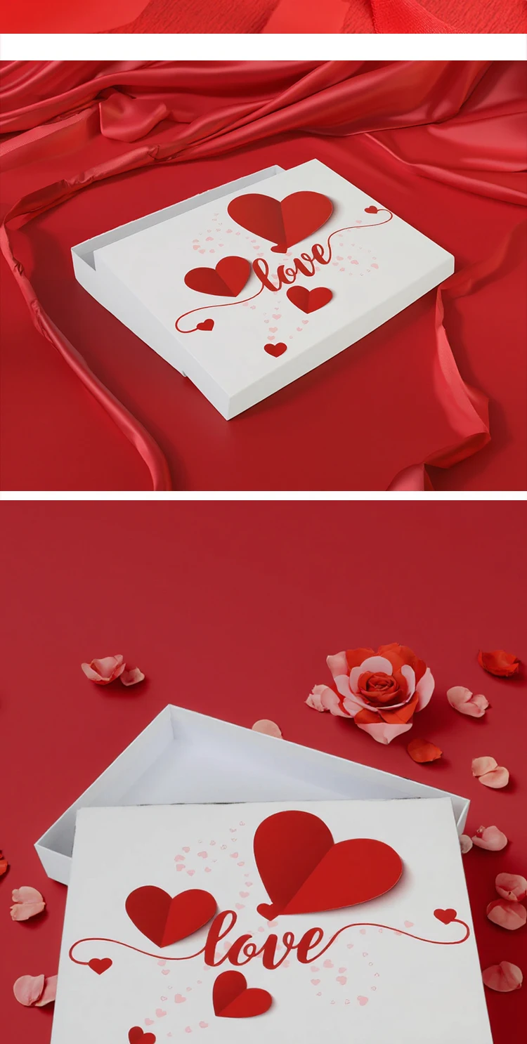 product custom logo luxury art paper rigid box matt lamination foil embossing uv coating valentines day gift box for chocolate-47