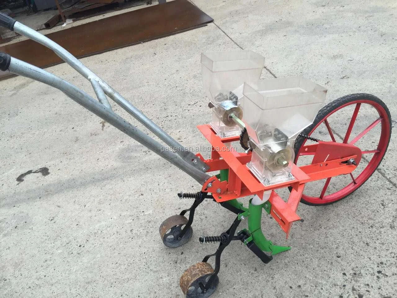 Manual Corn Seed Sowing Machine  Hand Push Corn Millet Planting Machine Vegetable Seeder Machine