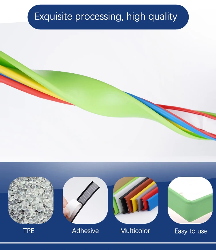 U Shape Plastic Kitchen Edge Wrap Protector,Baby Proofing