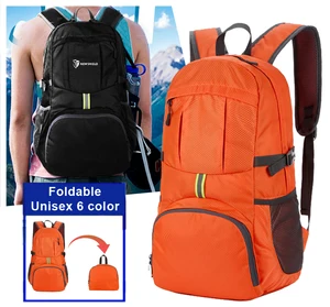 New Foldable Backpacks Camping Hiking Sac a Dos Pliant Hiking Backpack Large Capacity Customize Waterproof Hiking Bag