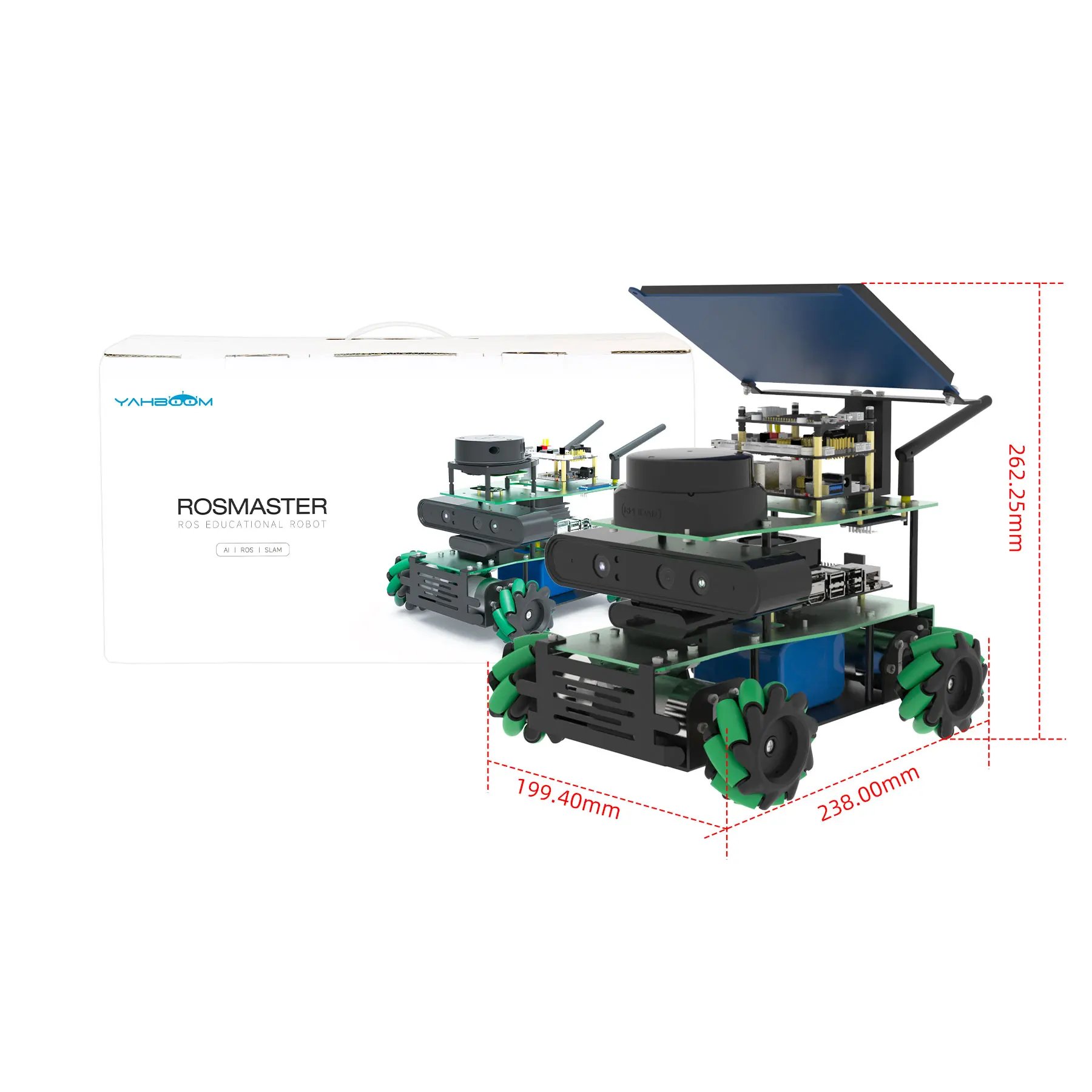 ROSMASTAER X3 ROS2  Educational Robot for Jetson NANO 4GB SUB  Compatible with ORIN NANO SUPER ORIN NX SUPER  Raspberry Pi 5