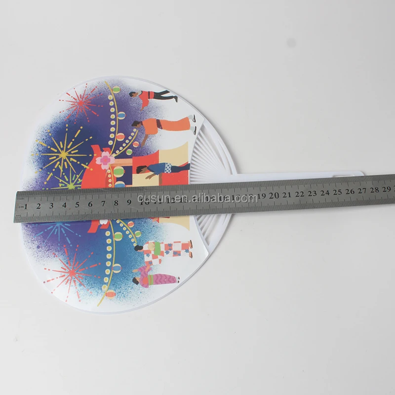 Заводская цена дешевый ручной вентилятор на заказ круглый пластиковый для рекламного