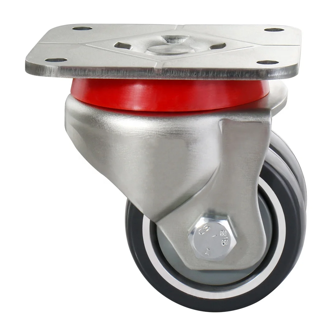 SS Heavy Duty AMR AGV Robot Caster Wheel 3 4 5 Inch Options