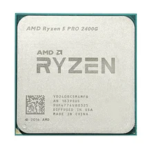 AMD R5 Pro 2400G CPUs 3.6 GHz Quad-Core Eight-Thread 65W Processor YD240BC5M4MFB Used Socket AM4 R Yzen 5 Pro 2400G R5 2400g