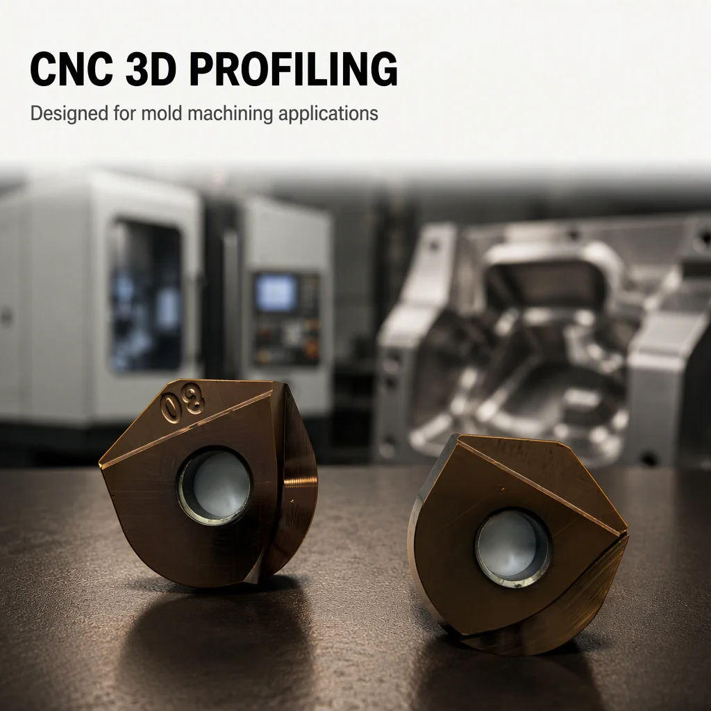 ZZST ZPFG160 Carbide Ball Nose Milling Insert for CNC 3D Profiling and Mold Machining