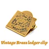 Clip quadrata in ottone