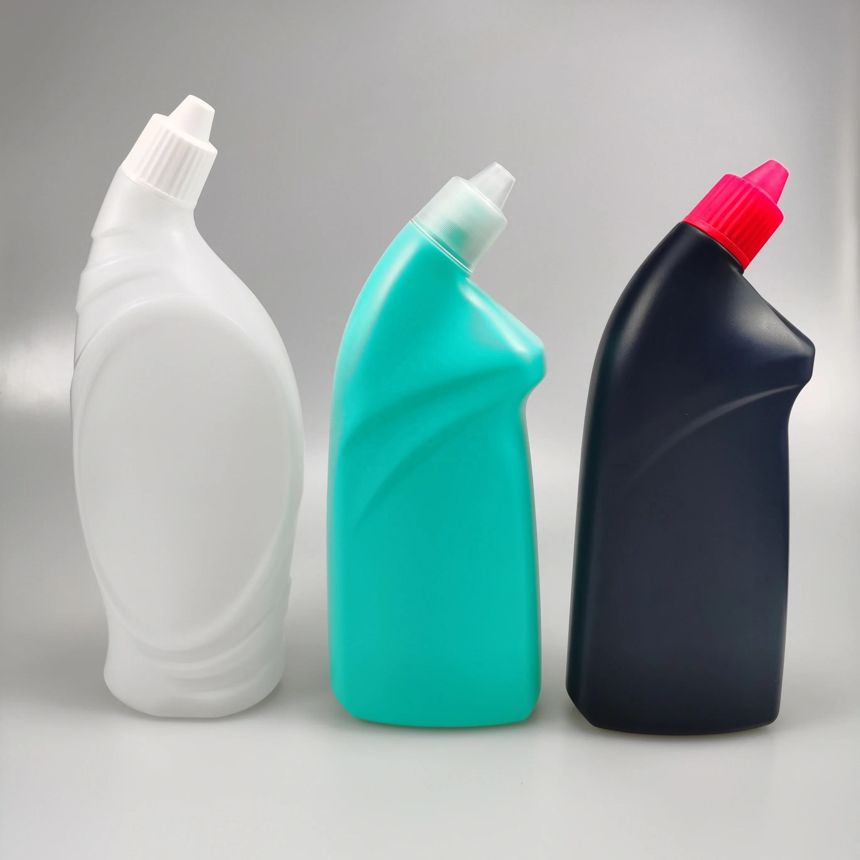 700ml Empty Refillable HDPE Toilet Cleaner Bottle for Toilet Bowl Detergent