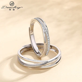 2024 new couple rings 925 sterling silver pair rings Valentine's Day gift for men women couple rings fashion jewelry