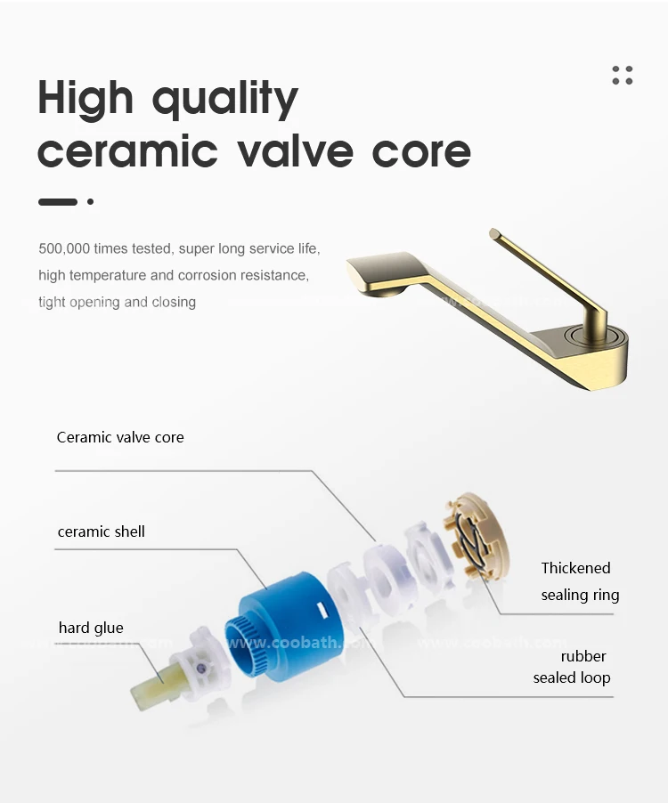 Customizable Bathroom Wash Basin Faucet Modern Design Brass Bath Mixer ...
