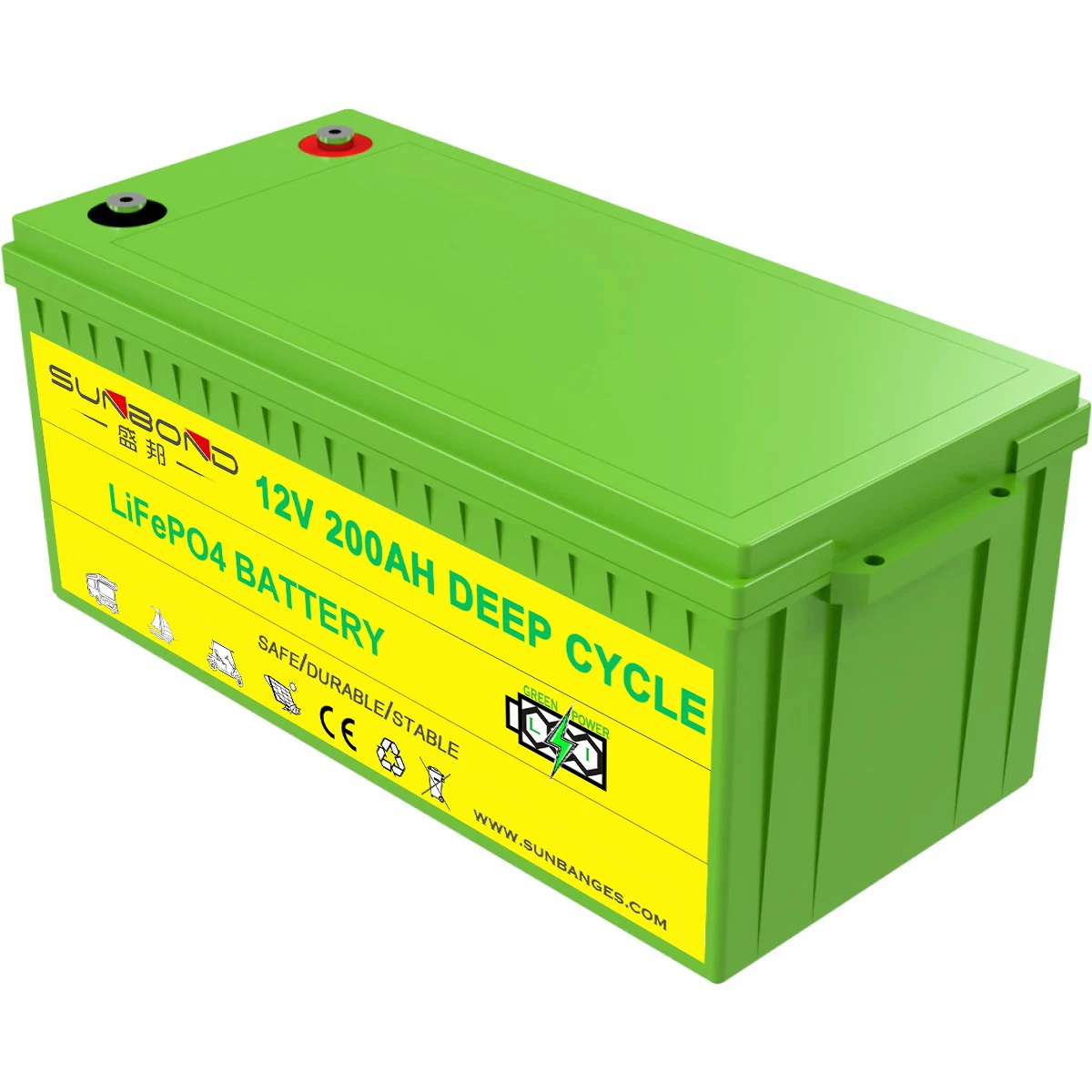 Sunbang Long Deep Cycle 48V 100Ah Solar Storage System UPS LiFePO4 Cell Rechargeable Battery