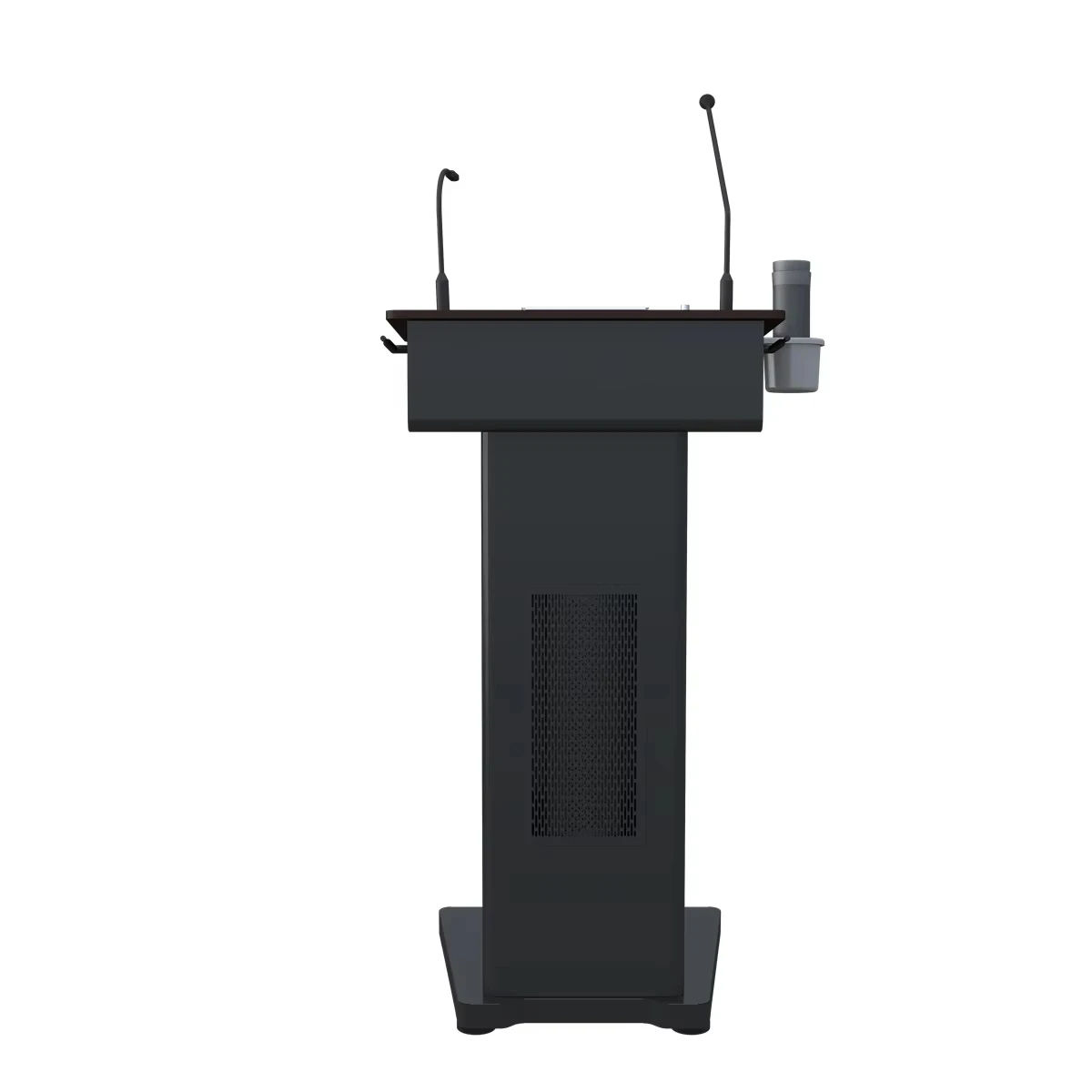 Focus St600 Detachable Speaker Lectern Slim Pulpit with Built-In Amplifier Rostrum Collapsible School Items Digital Smart Podium