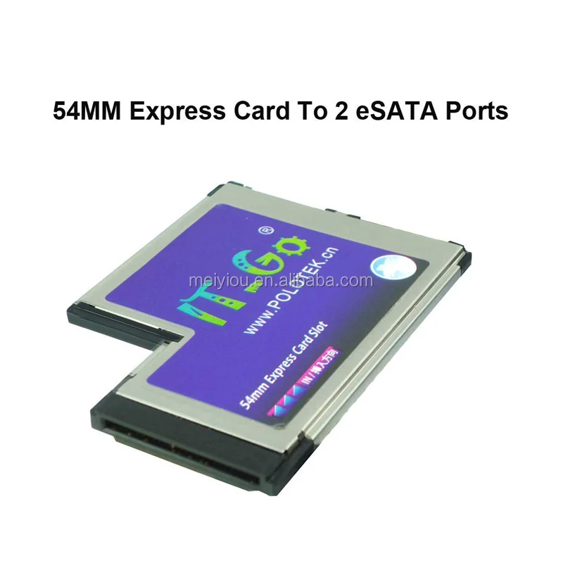 Thể Hiện Thẻ Expresscard 54 Mm Đến 2 Cổng Esata Cho Máy Tính Xách Tay Máy  Tính Xách Tay - Buy Expresscard 54mm Đến 2 Cổng Esata,Esata Adapter,Express  Card 54mm Product on