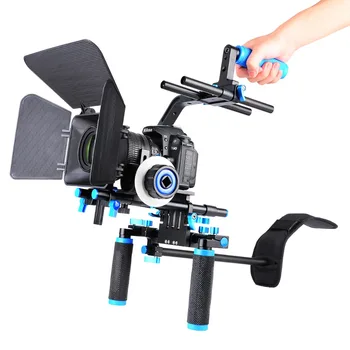 YELANGU Camera DSLR Shoulder Mount Rig With Quick Release Baseplate, Follow Focus, Matte Box detail image