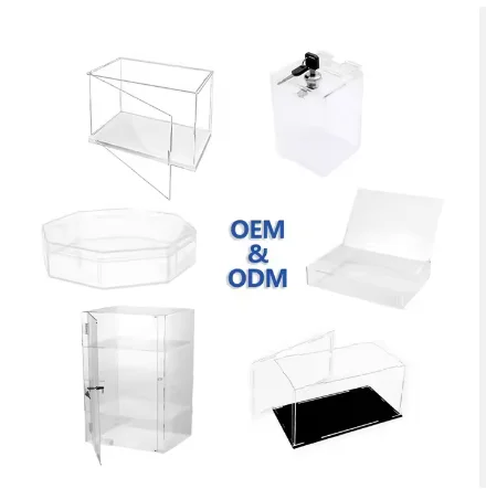 Contemporary Acrylic Transparent Display Box Color-Changing and Movable ...