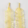 Light yellow elastic shoelaces