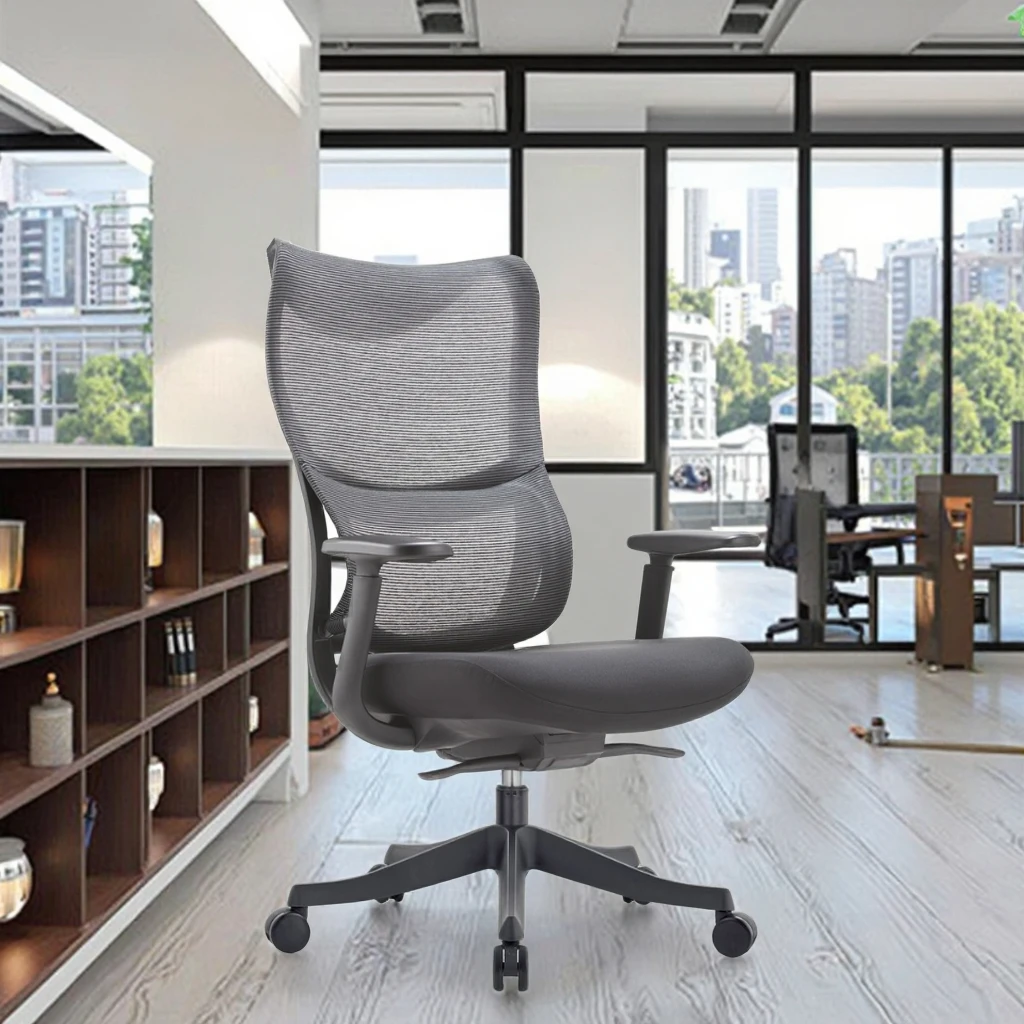 Premium Back Support Ergonomic Office Chair Adaptive Lumbar Design Breathable Mesh Seat Heavy Duty Base 2