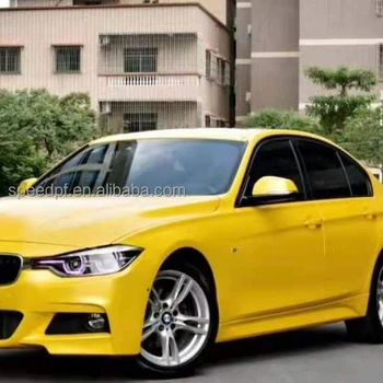 Matte New Fashion car wrapping film pearl metal yellow exterior accessories for car Wrap Vinyl