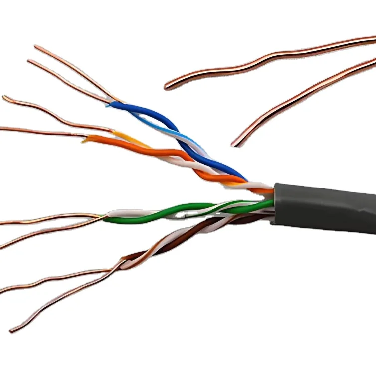 HSYV-6 de câble réseau 4X2X0.57 Surveillance de réseau en cuivre pur Réseaux d'ingénierie de câble à paire torsadée