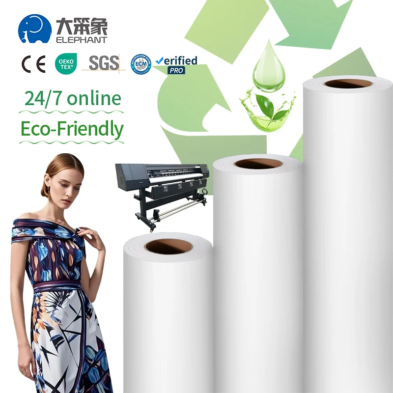 Manufacturer Custom Printed High-Temperature White Rolling Papers Dye Sublimation Transfer on Premium Paper