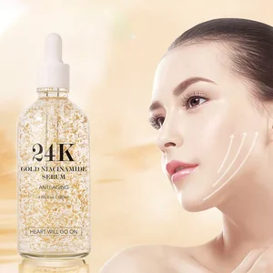OEM/ODM 24k Gold Hyaluronic Acid Face Serum Essence, Serum Anti Aging