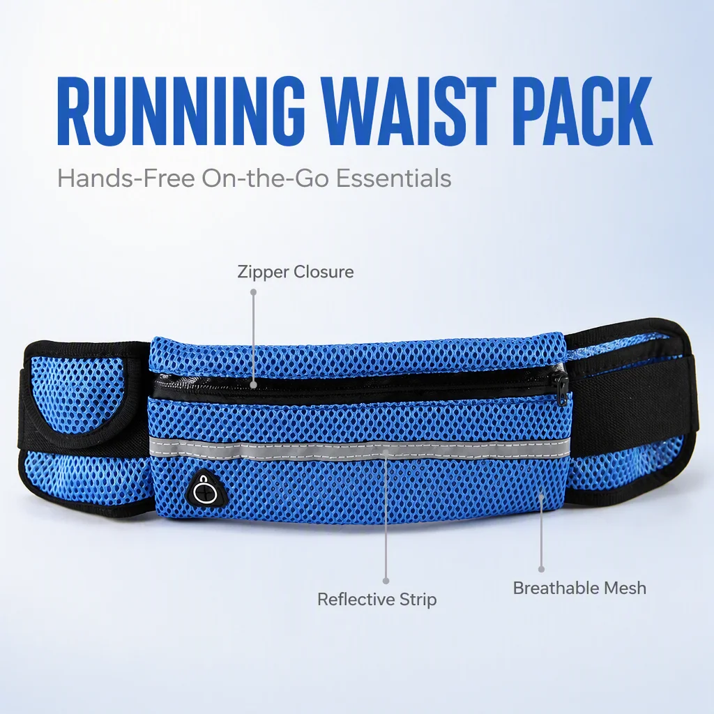 Hands-Free Running Waist Pack Phone Holder Convenient Accessible Bag for On-the-Go Essentials