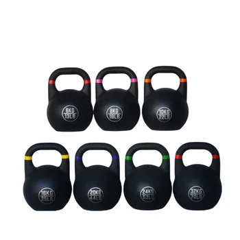 16KG Steel competitive kettlebell men's and women's fitness exercise training paint kettlebell