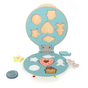 Kids Preschool Wooden Toys Kitchen Tools Pancake Machine Kitchen Toy
