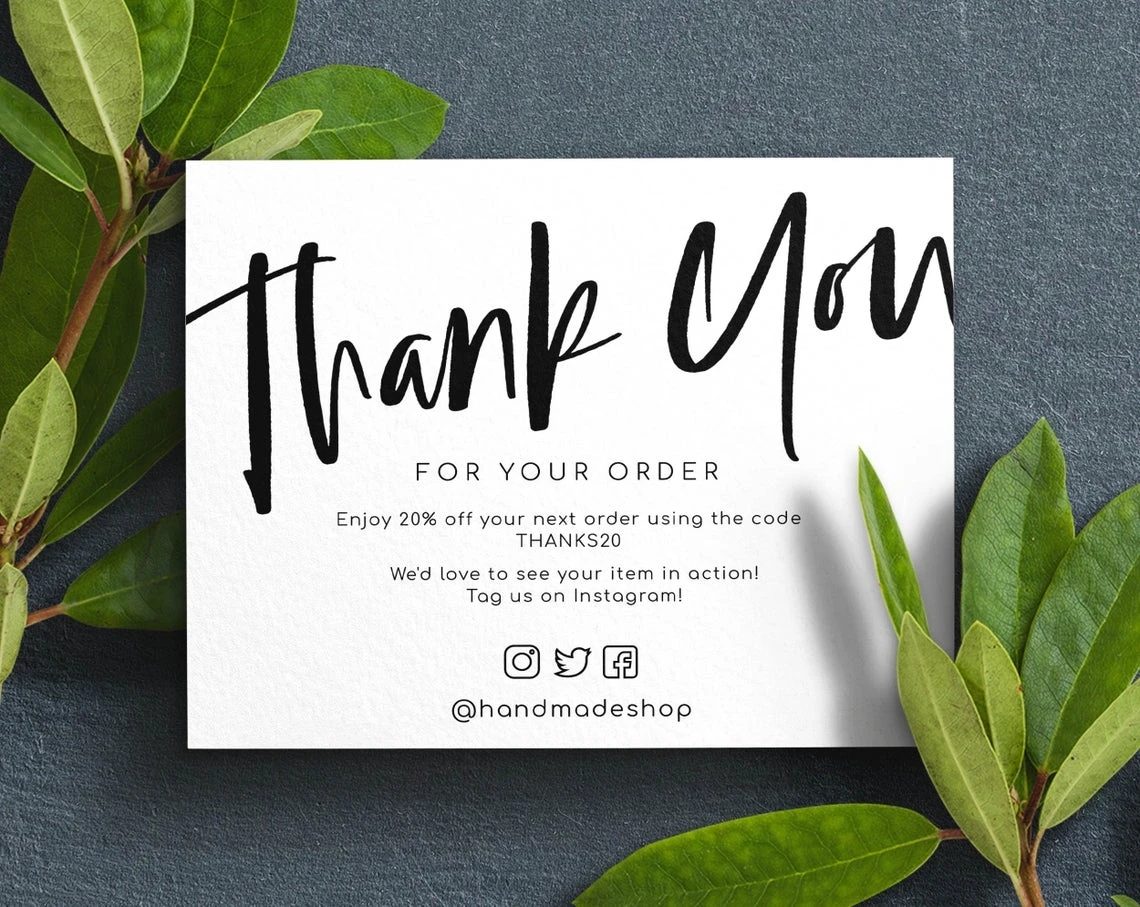 Unique Handwriting Font Design Customize Logo Premium Thank You ...