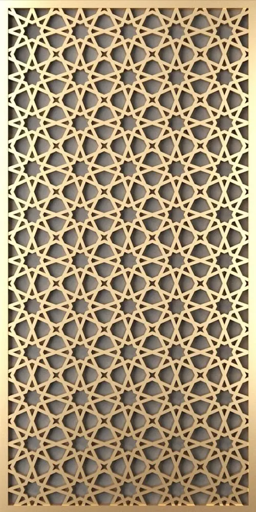 Decorative Muslim Mosque Background Metal Screen Room Divider Wall Panel