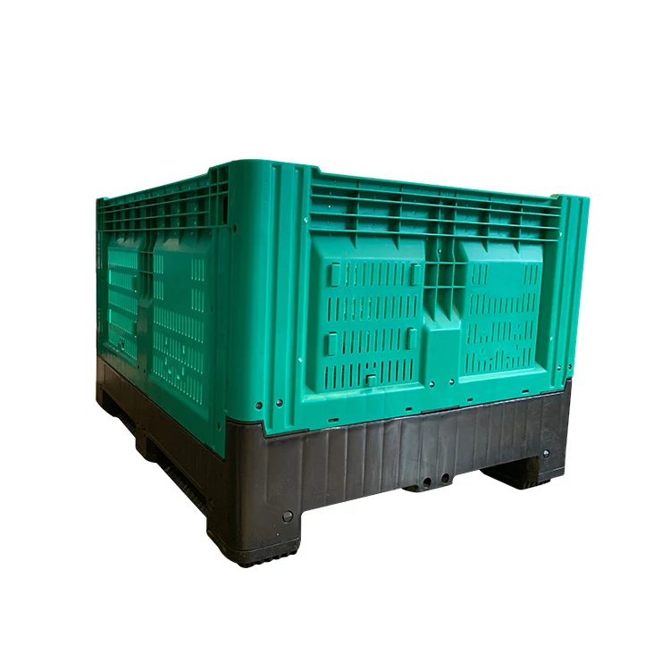 HDPE Heavy Duty Solid Stacking Closed Waterproof Plastic Storage Pallet Box  Container with Size 116 X 116 X 79 Cm - China Waterproof Plastic Storage  Pallet Box Container, Container Pallet