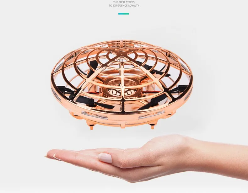 Мини Инфракрасный индукционный самолет НЛО летающий шар Круглые игрушки красочные светодиодные огни ручное управление безопасность Радиоуправляемый вертолет Дрон для детей