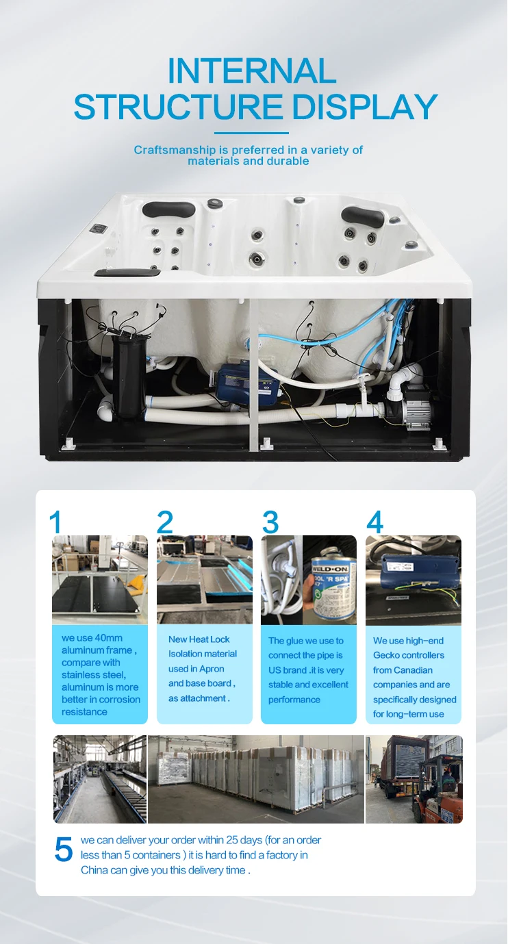 Sp401water Soaking Hot Tub Home Swim Spa Bath Tubs Walk In Acrylic