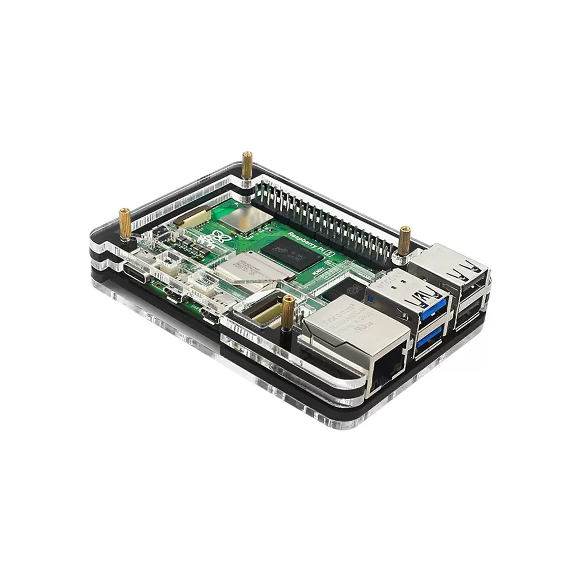 Original Raspberry Pi 5 5-layer Acrylic Shell Raspberry Pi 5b Active ...