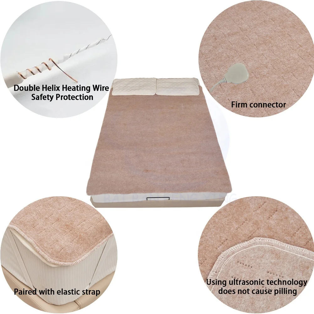 New Electric Blanket Household Single/Double Electric Mattress Dual-Control Dormitory Electric Blanket Warm Pad 5
