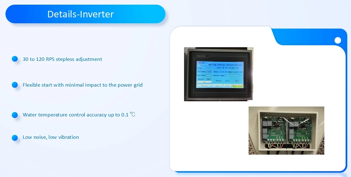 Air to Water Heat Pump, Inverter, R410A, R32, 65kw - detail 44