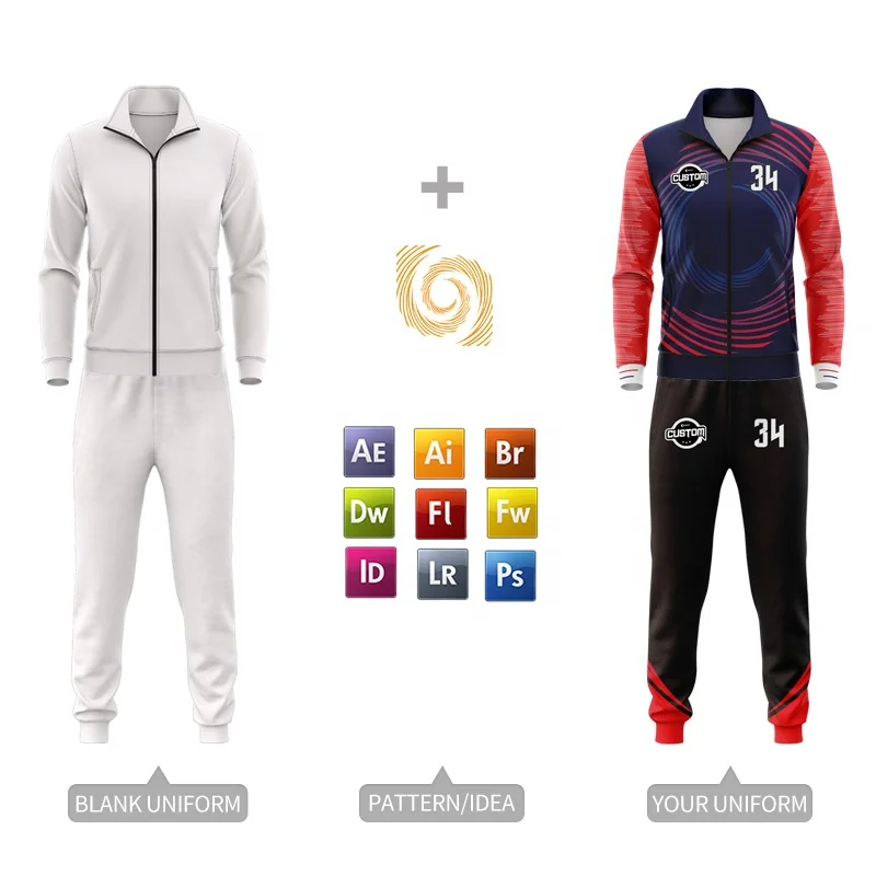 Wholesale Custom Polyester Tracksuit Set Tech Fleece Soccer Tracksuits for Women Winter Zipper Football Tracksuits for Men