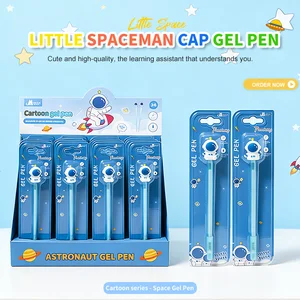 Astronaut Cap 0.5mm Fine Point Gel Pen Single Pc Blister Card Packing School Office Stationery