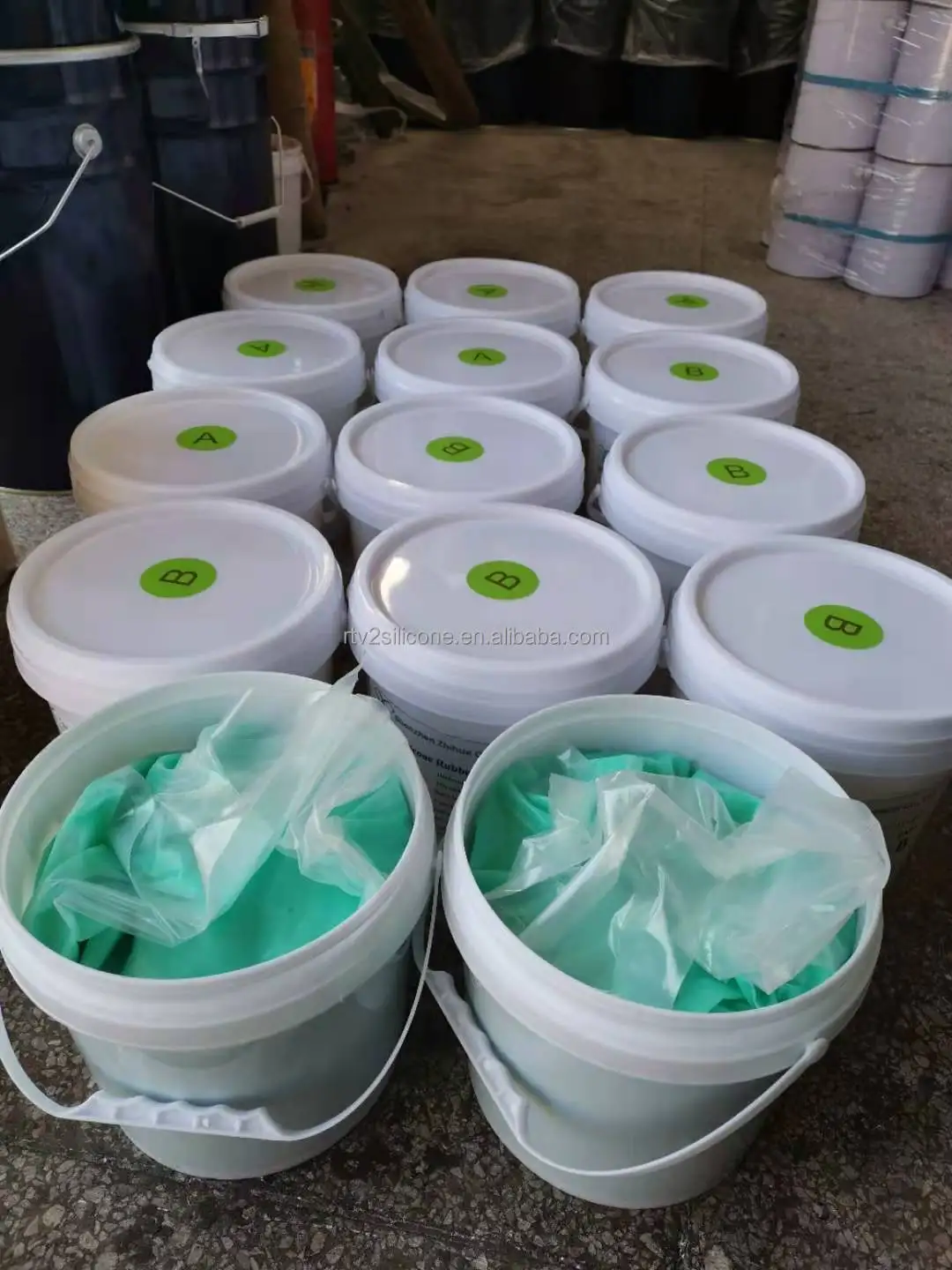 Gypsum/sculpture Molds Making Polycondensation Cure Rtv2 Liquid