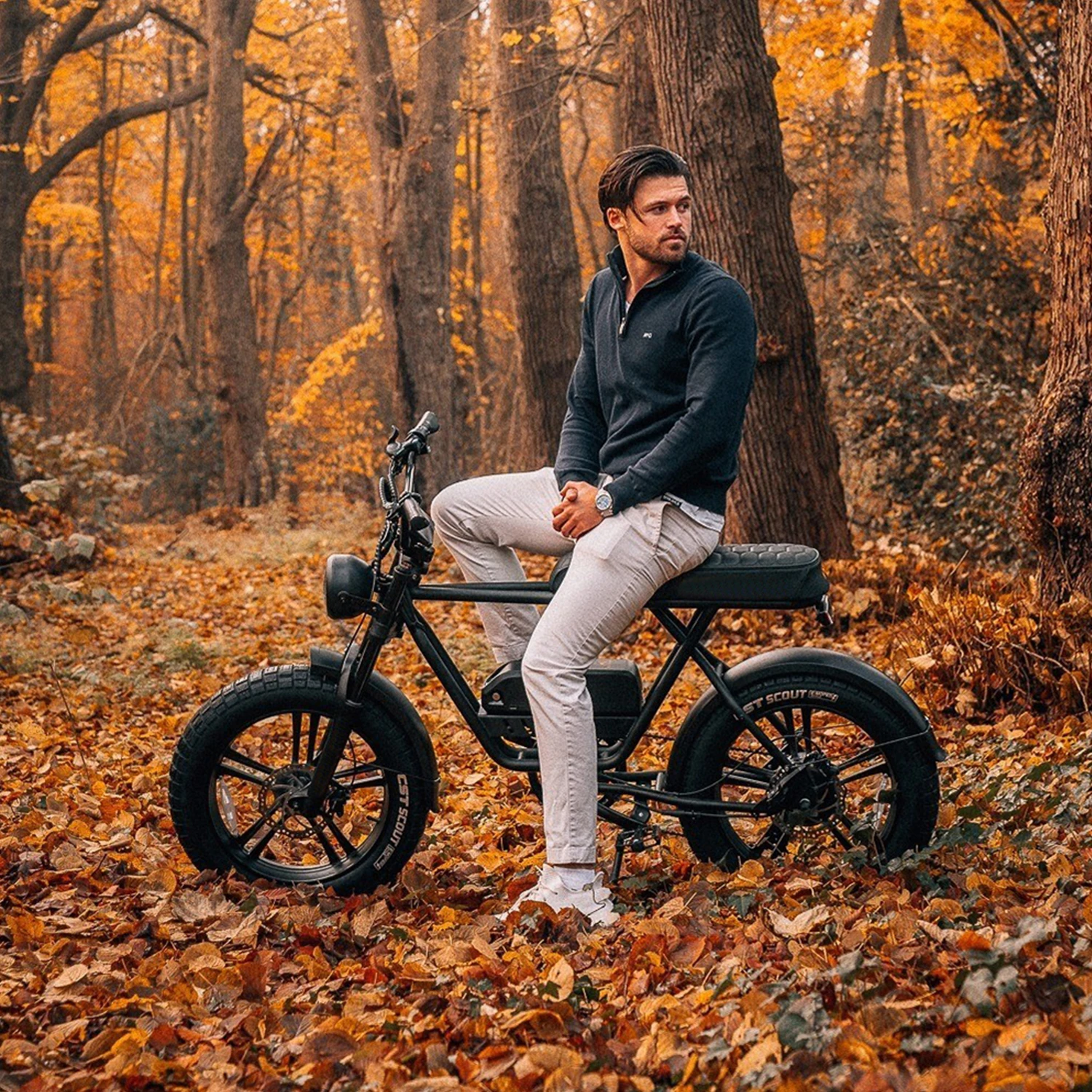 Revitalize Your Routine Affordable China-Made 48v 1000w Electric Fat Tire Full Suspension E-Bike for Adults - Dirt Ebike Available for Sale - Image 5