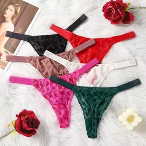 Sexy Underwear Valentine's Day Love Letter Glitter G String Seamless Womens Rhinestone Panties