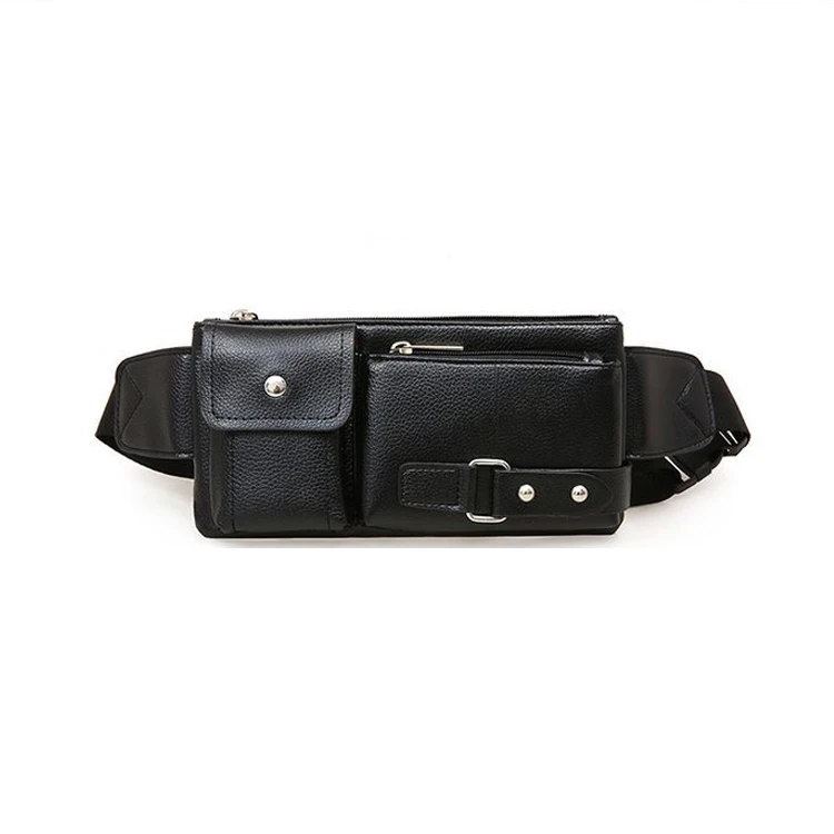 L&Vv Belt Bag Men Leather Anti-theft Chest Bag Fashion Waist Bag