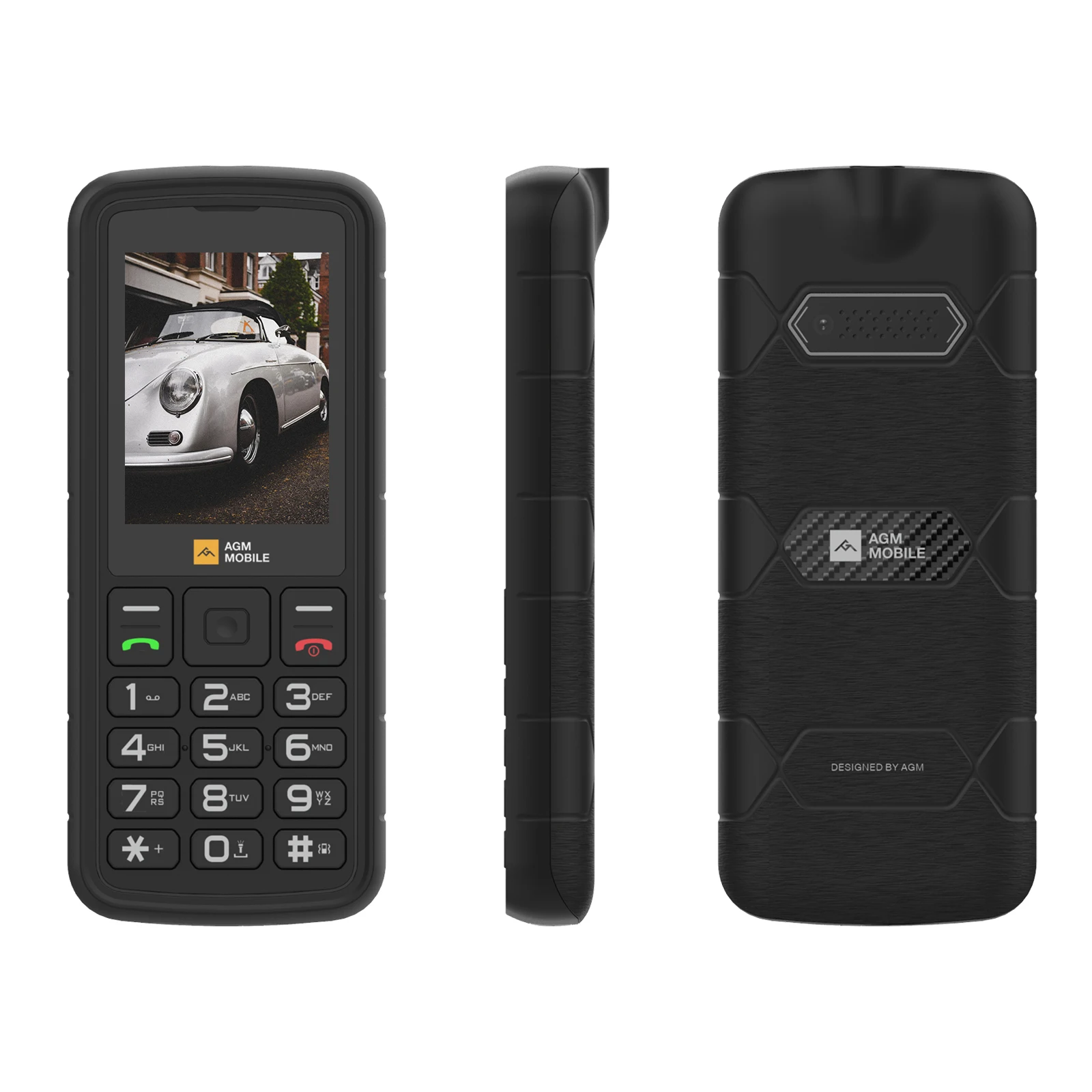 AGM M9 4G 48+128MB Waterproof Ip68/Ip69K Rugged Phone Keypad Mobile Phone 4G Rugged Feature Phones