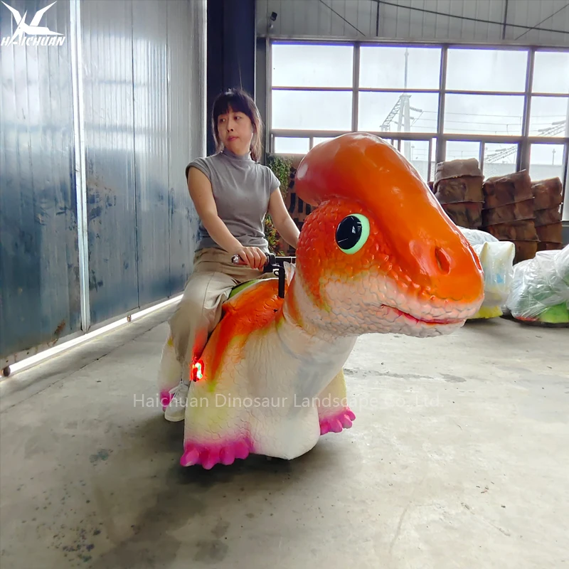 High-density Sponge Silicone Made Safe Electronic Dinosaurios Scooter for Children in Plazas Malls Sale