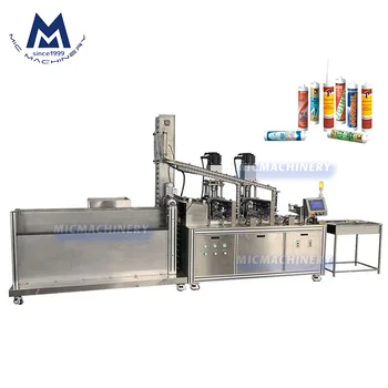Fully automatic high viscosity adhesive grease cartridge silicone sealant filling machine