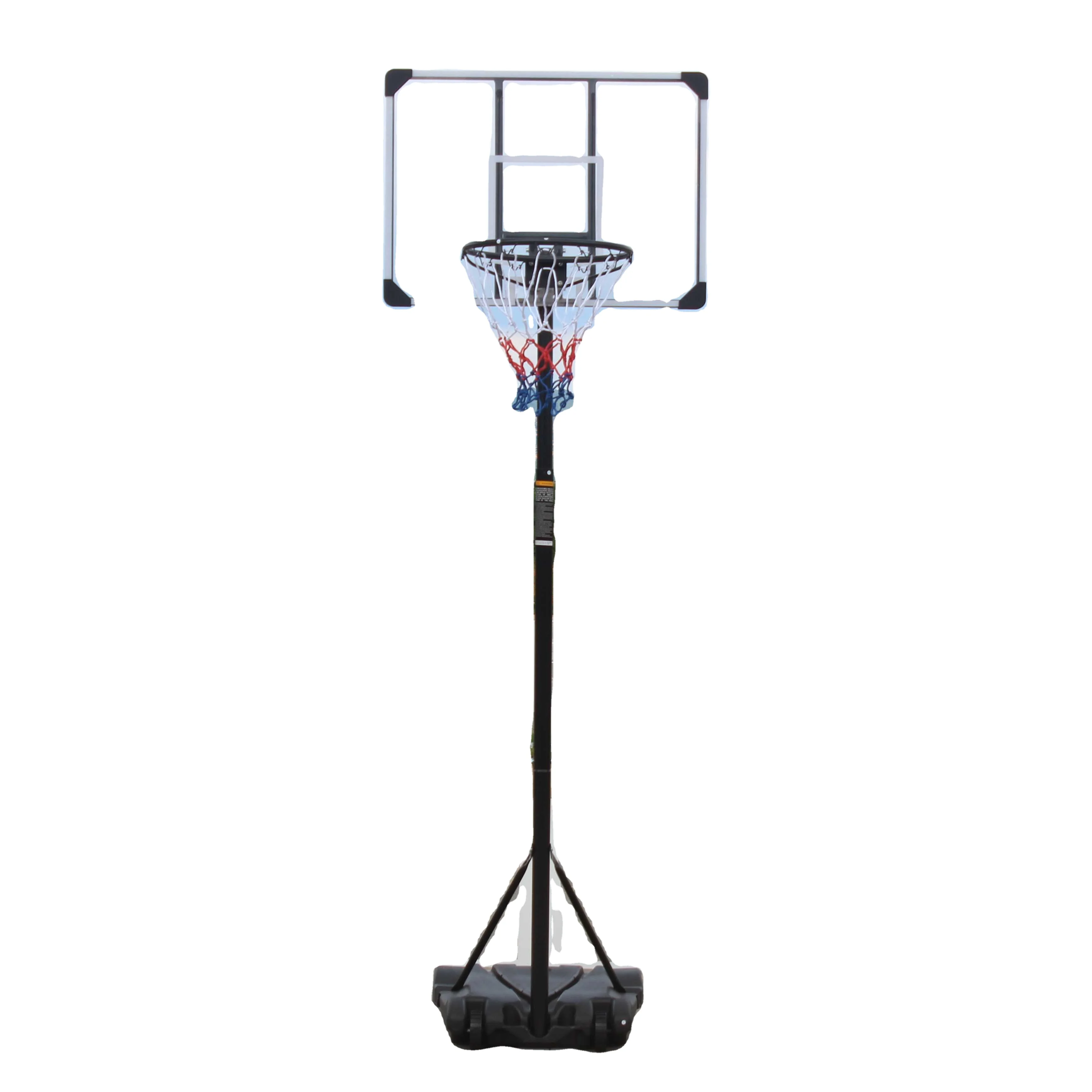 IUNNDS 7ft Portable Children Outdoor Basketball Hoop with PC Backboard Stand Rim Adjustable Weatherproof Fillable Base System