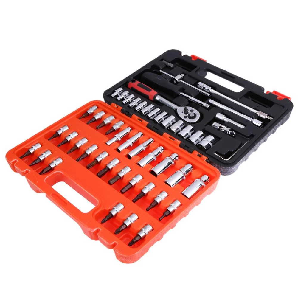 Wholesale Set of 53pcs professional hand mechanic socket wrench