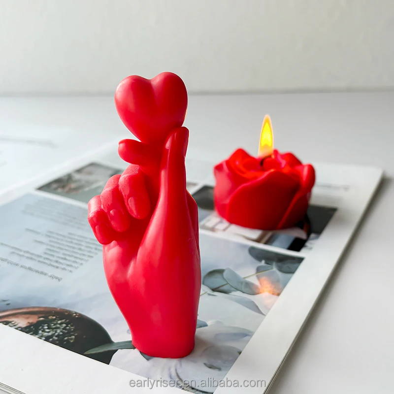 Early Riser Valentine's Day Heart-Shaped Ornaments DIY Tanabata Aromatherapy Silicone Moulds Cake Tools for Silhouette Cricut