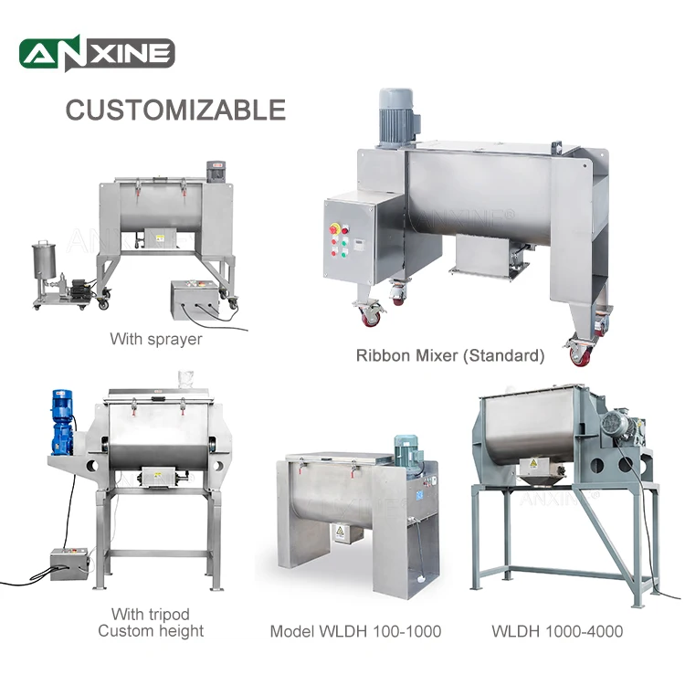 WLDH Series Industrial Blender Powder Turbula Mixing Machine Equipment Powder Liquid Chemical Spice Mixer Machine