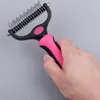 Spazzola rosa per animali domestici